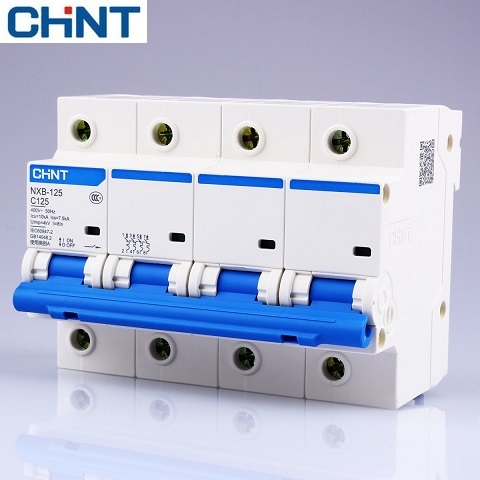 Picture of Cầu dao tự động dạng tép MCB Chint NXB-125-4P-63A 10KA 240-415V