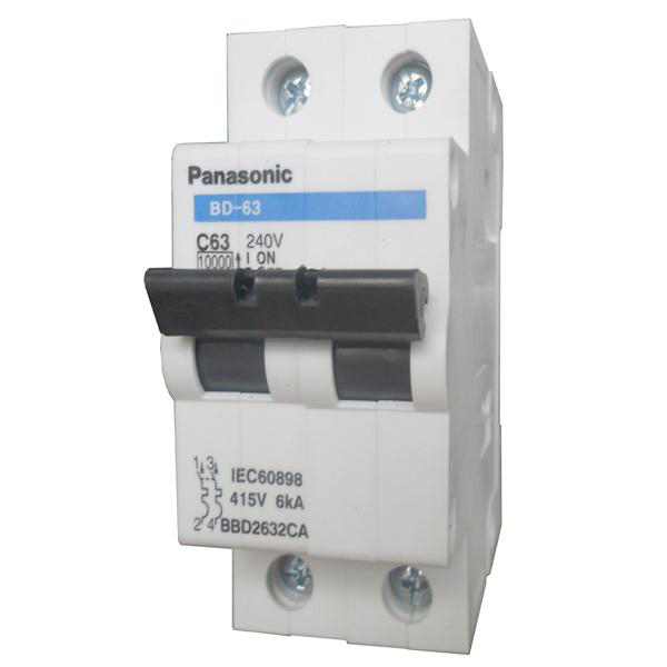 Picture of MCB Panasonic 2P 16A 10kA 240VAC