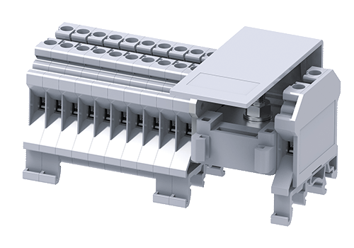 Picture of Cầu đấu chia nhỏ dây điện, dây vào nằm ở vị trí 1 bên Connectwell - CDB4/2