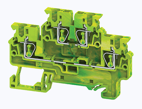 Picture of Cầu đấu dây Connectwell điện nối đất dạng kẹp 2 tầng CXDLG2.5