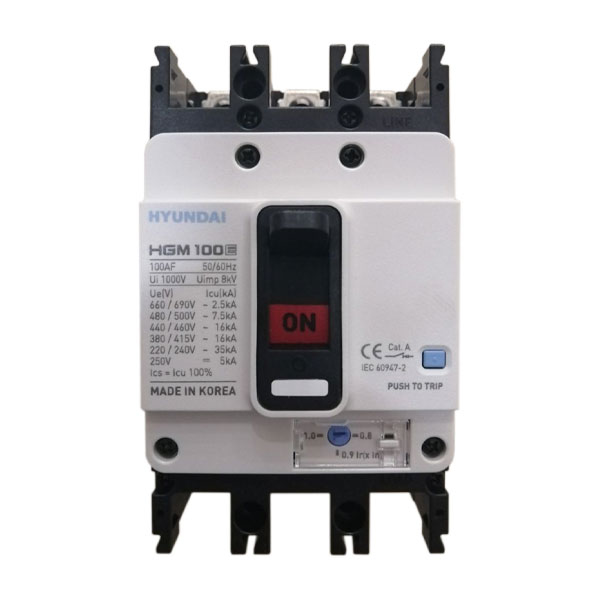 Picture of Aptomat Hyundai MCCB HGM100E-F 3P 63A 55kA