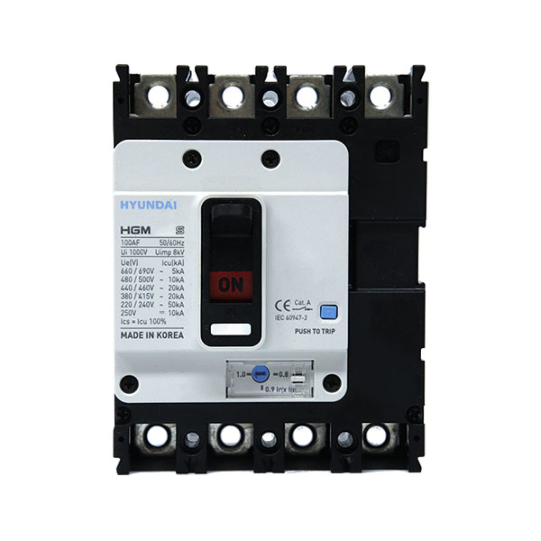 Picture of Aptomat Hyundai MCCB HGM100S-F 4P 16A 20kA