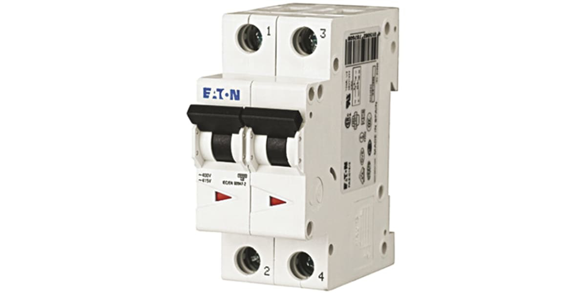 Picture of Cầu dao mini Eaton xEffect 1A MCB, 2P Curve C, Công suất cắt 6 kA, 230- 400V