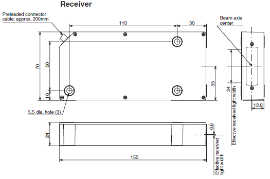 Cảm biến quang Azbil PBZ-CL030H