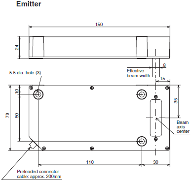 Cảm biến quang Azbil PBZ-CL03V