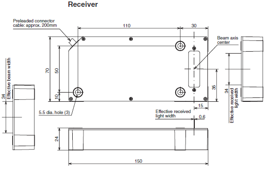 Cảm biến quang Azbil PBZ-CL03V