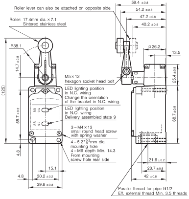 Limit switch Azbil 1LS1-JEC