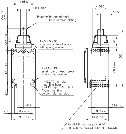 Limit switch Azbil 2LS1-J