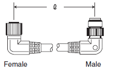 Quick-connect cables Azbil PA5-4ILN2MK-E