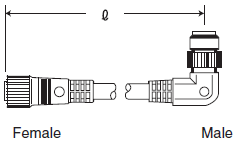 Quick-connect cables Azbil PA5-4ISN2MK-E