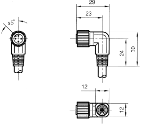 Quick-connect cables Azbil PA5-4ILB2MK-E