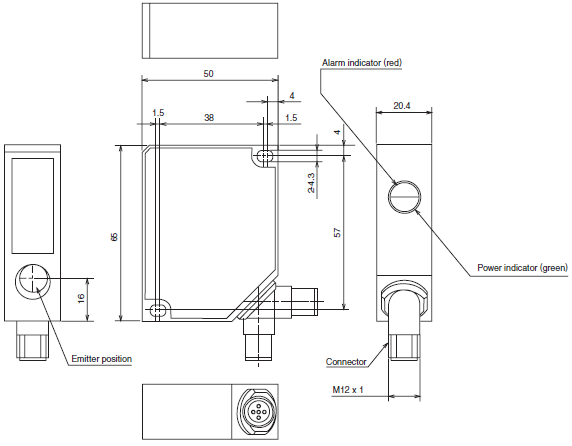 Cảm biến quang Azbil HLA-D500A