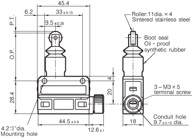 Công tắc hành trình Azbil SL1-BK