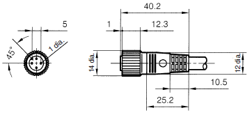 Quick-connect cables PA5-4ISB10UK