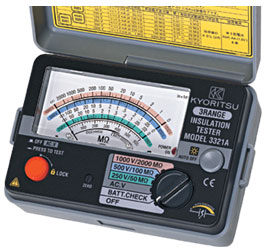 Picture of Analogue Insulation Tester Kyoritsu - 3322