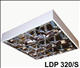 Picture of Máng đèn phản quang (gắn nổi) chóa & thanh ngang parabol LDP 320/S - Duhal