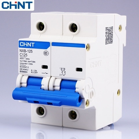 Picture of Cầu dao tự động dạng tép MCB Chint NXB-125-2P-63A 10KA 240-415V