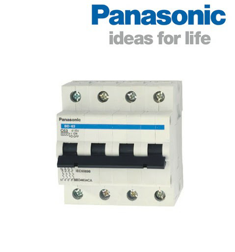 Picture of MCB Panasonic 4P 10A 6kA 415VAC