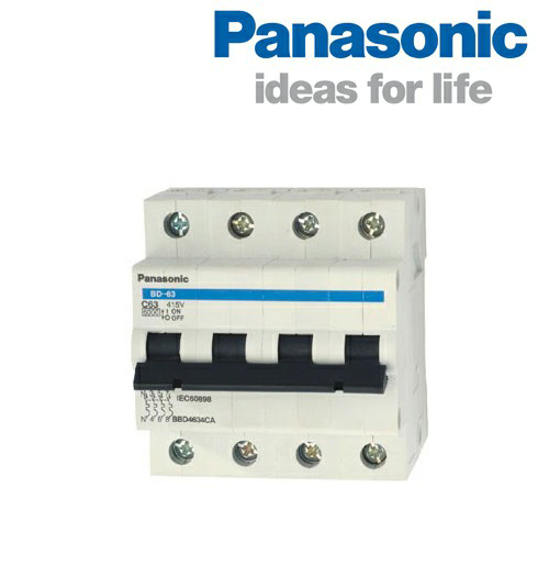 Picture of MCB Panasonic 4P 63A 6kA 415VAC