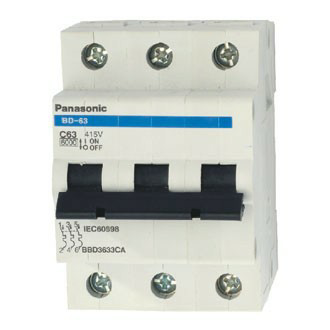 Picture of MCB Panasonic 3P 80A 10kA 400VAC