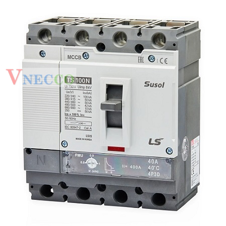 Picture of Aptomat Susol MCCB LS TS100N FTU100 4P 50A
