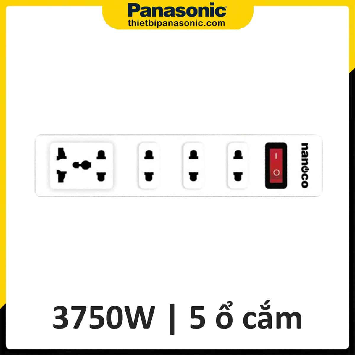 Picture of Ổ cắm có dây Nanoco NES4213-3S1