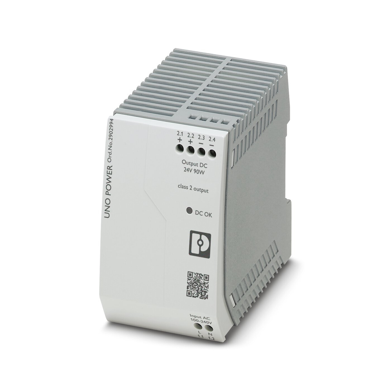 Picture of Bộ nguồn Phoenix Contact: UNO-PS/1AC/24DC/90W/C2LPS - Power supply unit (2902994)