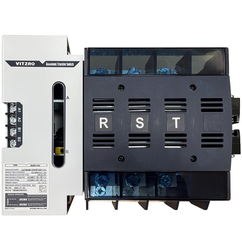 Picture of Bộ chuyển nguồn ATS Vitzro VAT-61W (B48010W) 4P 100A