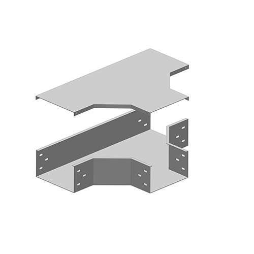 Picture of Co T máng cáp có nắp W200/100xH100x2.0 thép mạ kẽm nhúng nóng